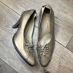 Fiorentini + Baker Iridescent Gold Heels Size 39/9US